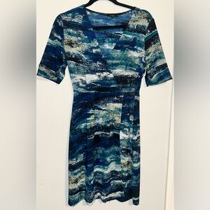 Apt. 9 Blue Patterned Dress